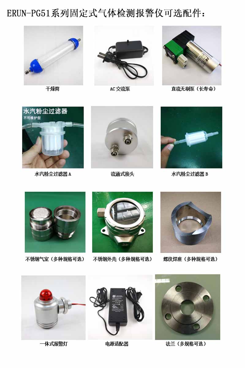 固定在線式甲硫醇檢測報(bào)警儀可選配件